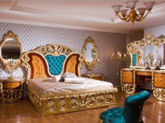 Ореховая элитная мебель для спальни Салтанат (Султана)