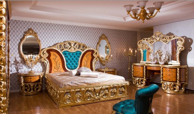 Ореховая элитная мебель для спальни Салтанат (Султана)